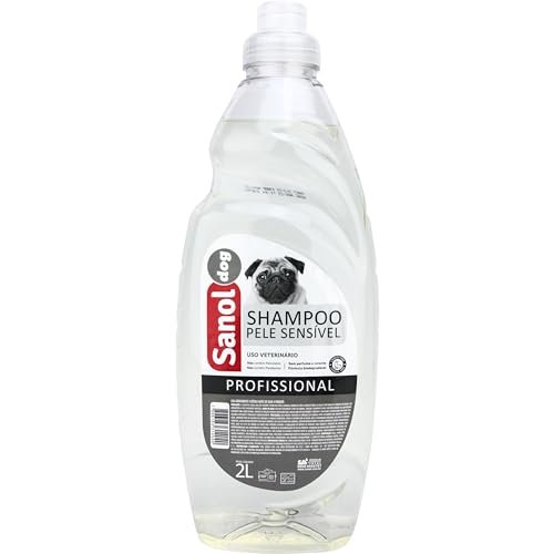 Sanol Dog Shampoo De Pêlos Para Cães E Gatos Pele Sensível 2 Litros Transparente