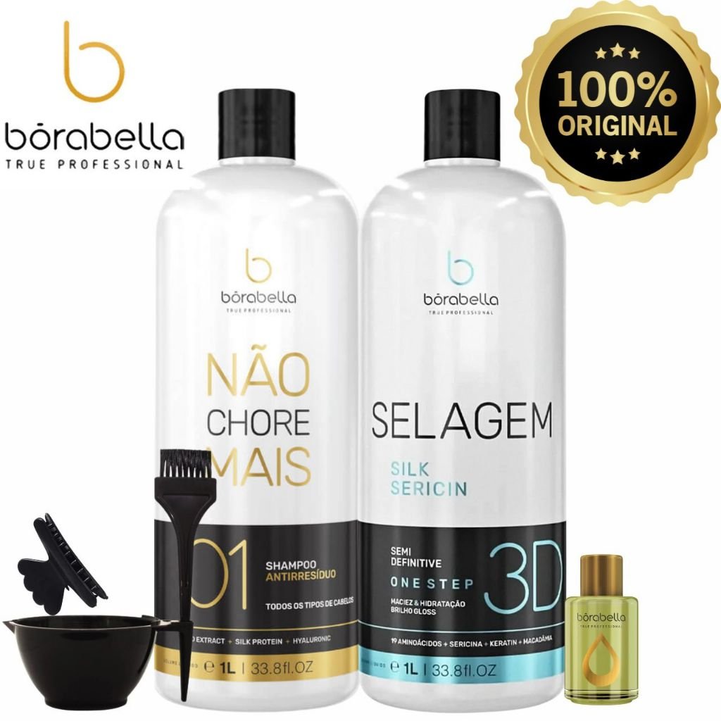 Selagem + Shampoo Não Chores Mais 1 Litro Borabella