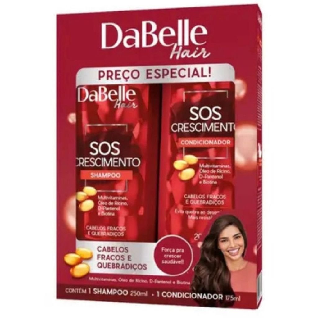 Shampoo e Condicionador DaBelle SOS Crescimento