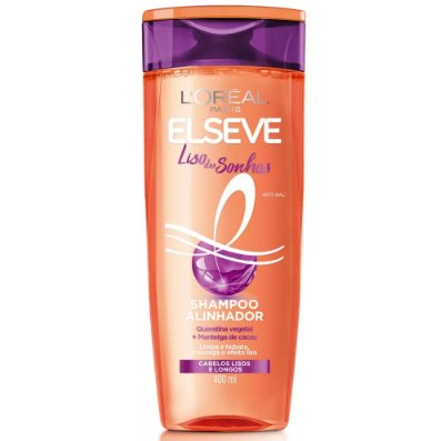 Shampoo L’Oréal Paris Elseve Liso Dos Sonhos, 400ml Ou Condicionador Loreal