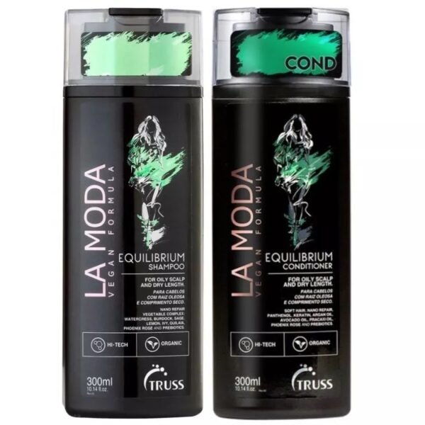 Truss La Moda Kit Shampoo + Condicionador 300ml - Infusion, Equilibrium ou Uso Obrigatorio - Escolha a Linha! Vegan