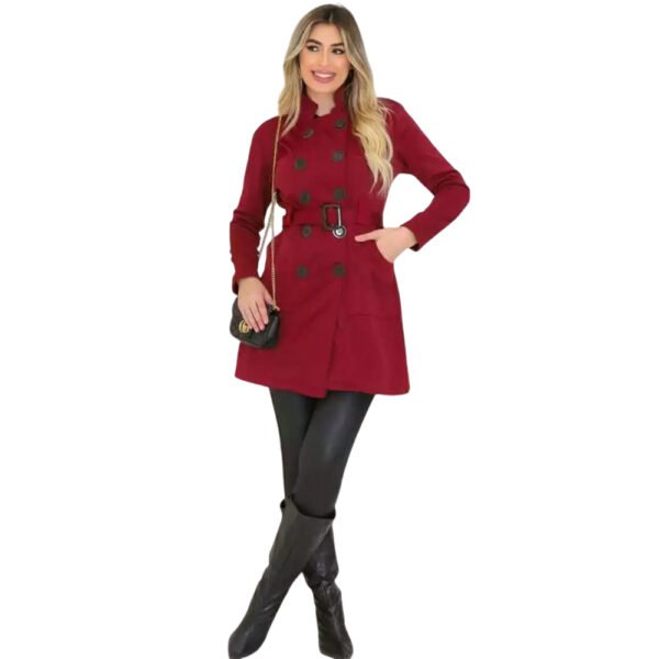 Casaco Sobretudo Feminino Moleton (flanelado por dentro)Tamanho M-G-GG