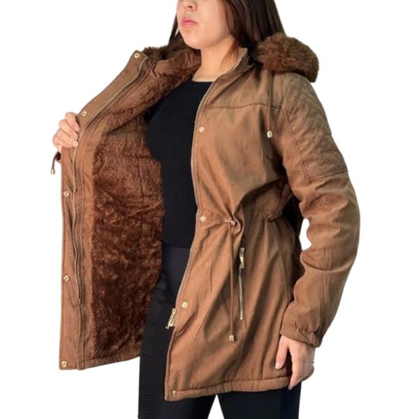 Jaqueta Parka Bobojaco Casaco Sobretudo Feminino forrada pelúcia Blusa Frio Envio imediato