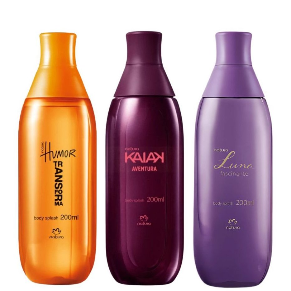 Body Splash Natura Humor Transforma Kaiak Aventura Luna Fascinante 200ml