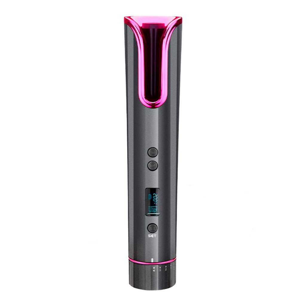 Modelador De Cabelos em Cachos Portátil Recarregável USB Tela de temperatura em LCD